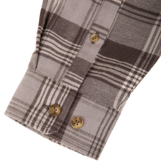 Drake Autumn Flannel Shirt in Hardy Grey Plaid