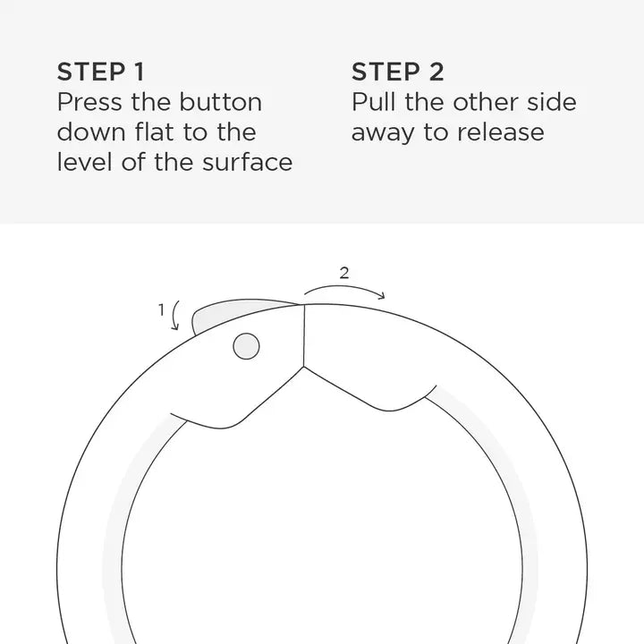 Bagnet Perch Gold with Black Enamel Bag Holder