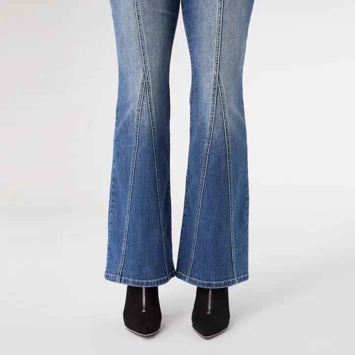 Bambu Soft Flare Jeans with Front Seam