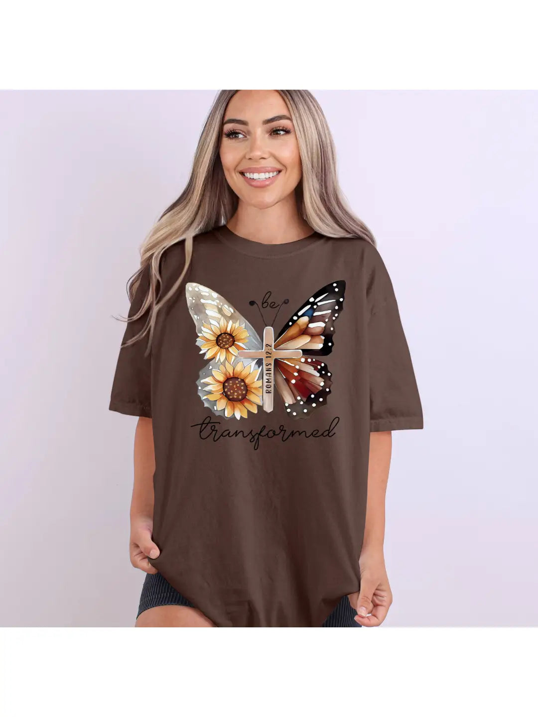 Be Transformed Butterfly T-shirt in Espresso