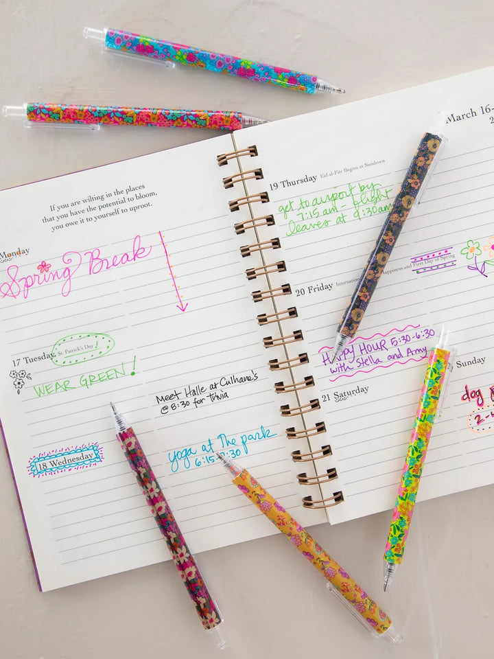 Best Gel Pens Ever- Set of 6 Multicolored Ink