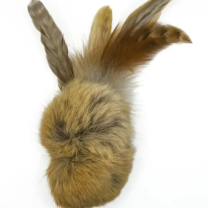 Cat Toys - Rabbit Fur and Feathers