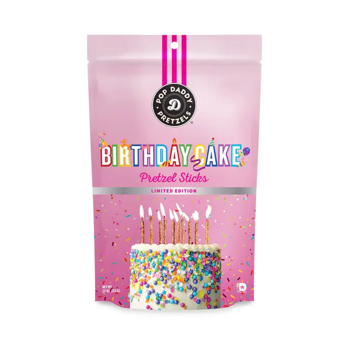 birthday cake pretzel bag