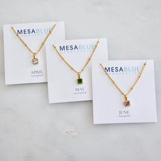 Birthstone Necklace - Waterproof