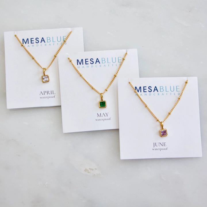 Birthstone Necklace - Waterproof
