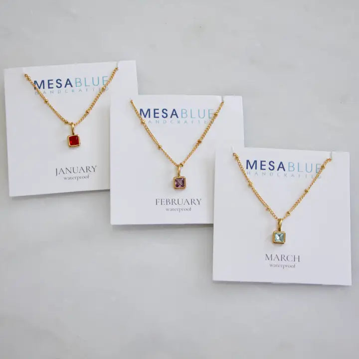Birthstone Necklace - Waterproof