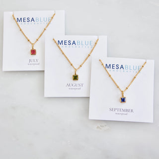Birthstone Necklace - Waterproof