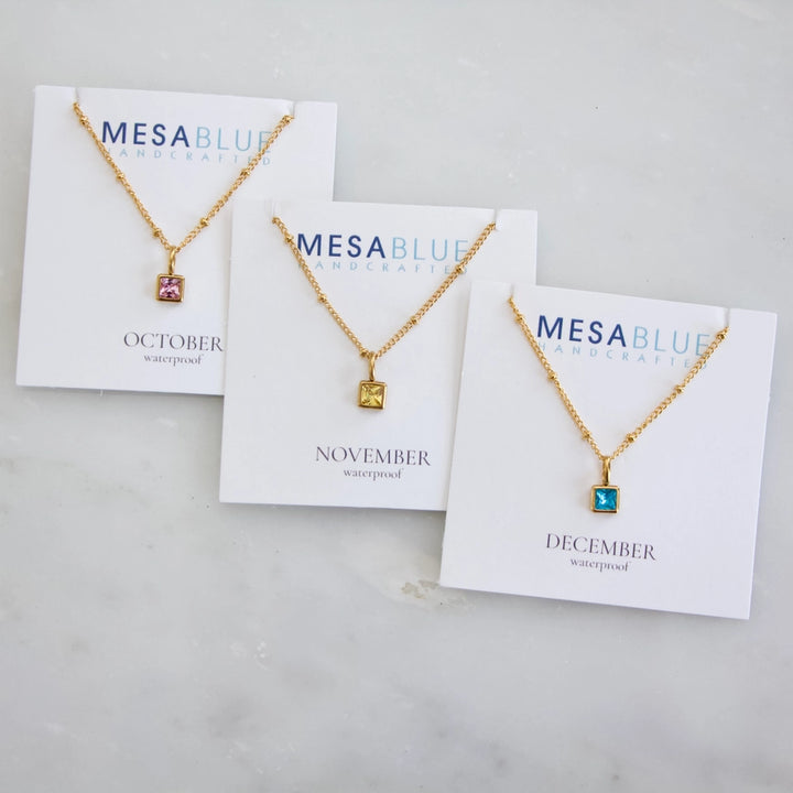 Birthstone Necklace - Waterproof