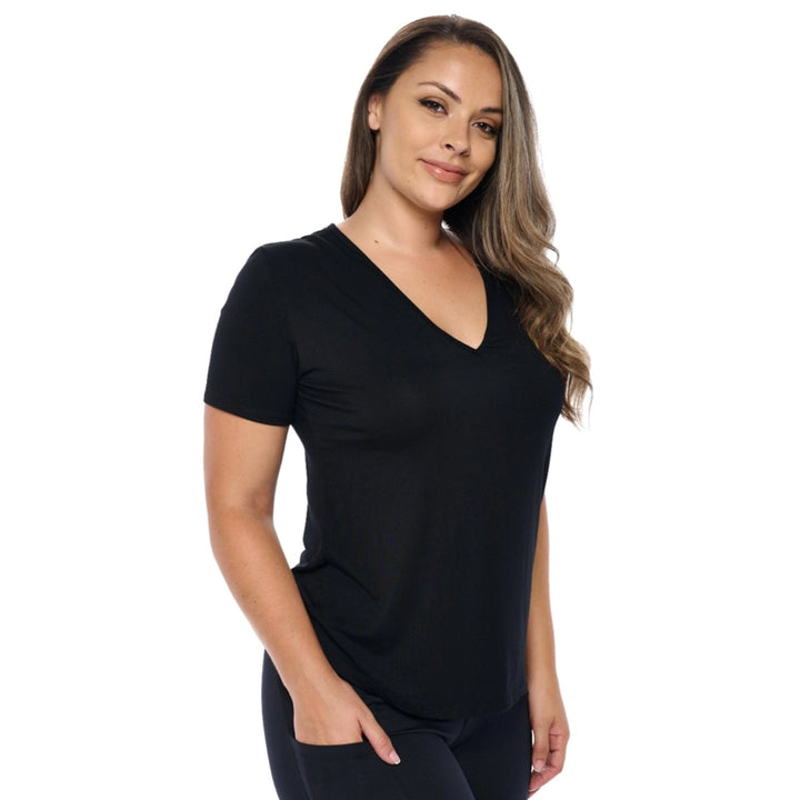 Cotton Modal Black T Shirt