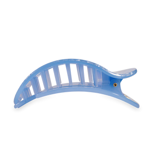Teleties Flat Round Hair Clip- Blue Lagoon