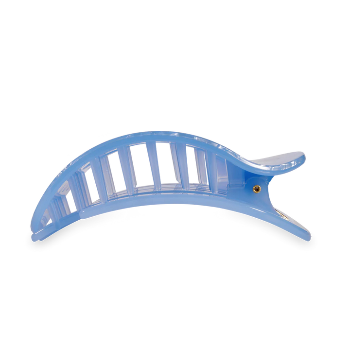 Teleties Flat Round Hair Clip- Blue Lagoon