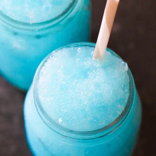 blue slushie drink