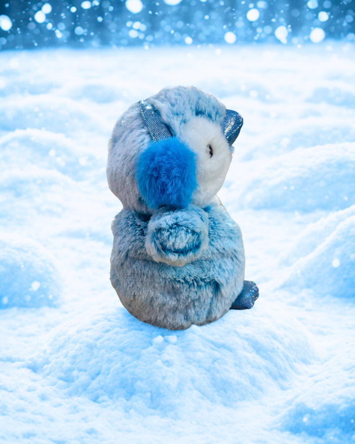 Blue Winter Penguin- Junior Warmies Plush