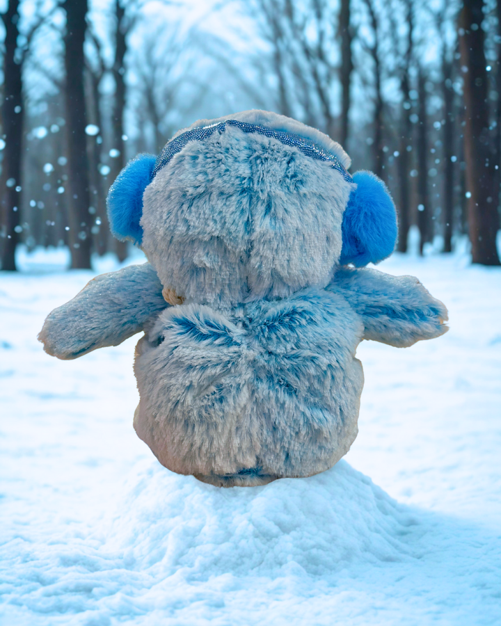 Blue Winter Penguin- Junior Warmies Plush