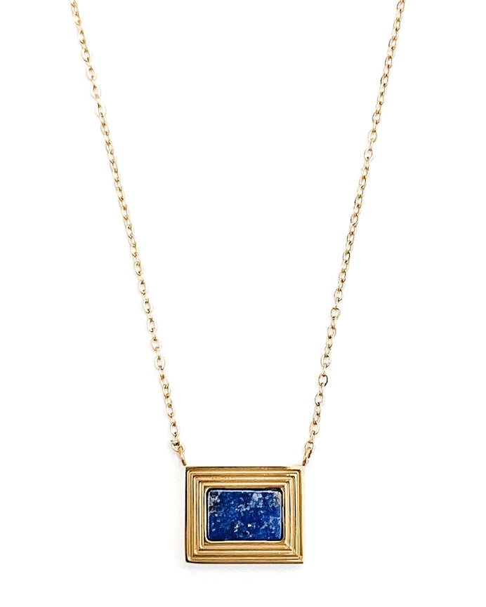 Linka Gold Lapis Waterproof Necklace