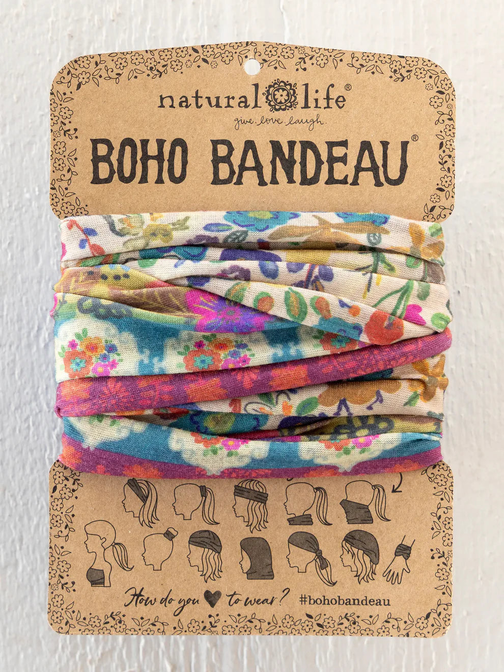 Pack of colorful headbands on a &