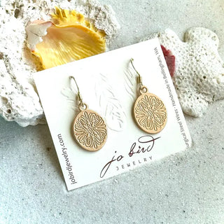 Brushed Gold Nyra Bloom Earrings