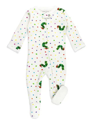 Hungry Caterpillar Organic Cotton Zip Footie
