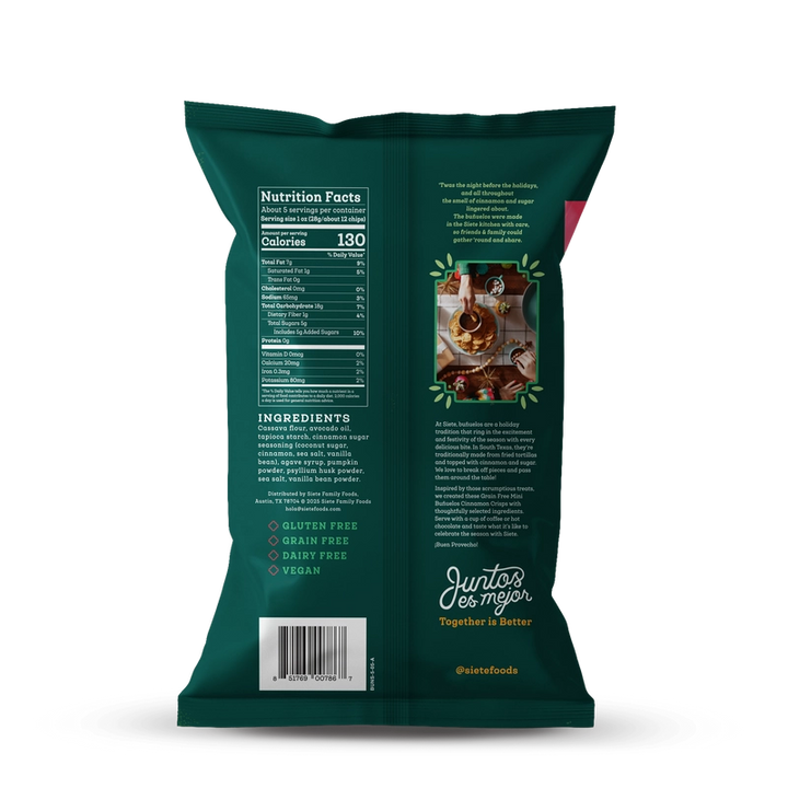 Seasonal Buñuelos Cinnamon Crisps - Gluten Free