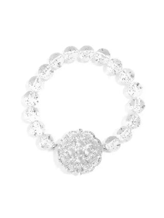 Allure Charm Resin Acrylic Stretch Bracelet