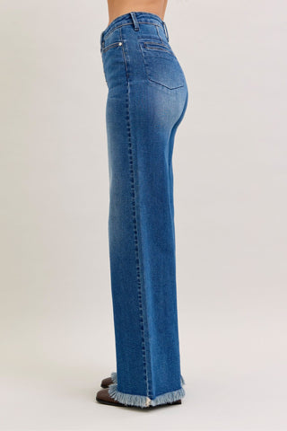 Judy Blue High-Rise Column Straight Button Fly
