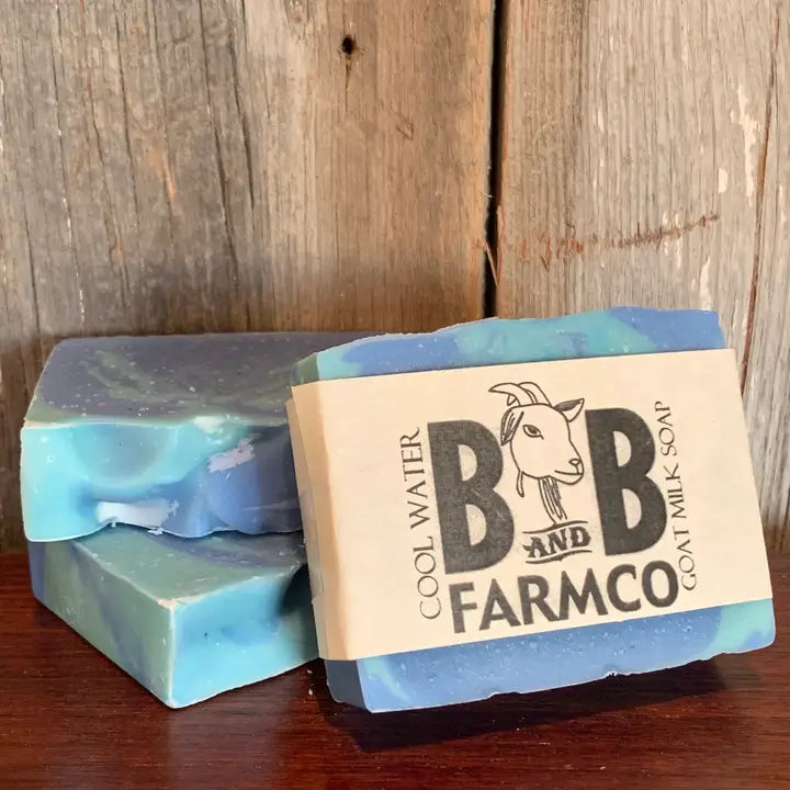 Blue bar of Goat Milk Soap