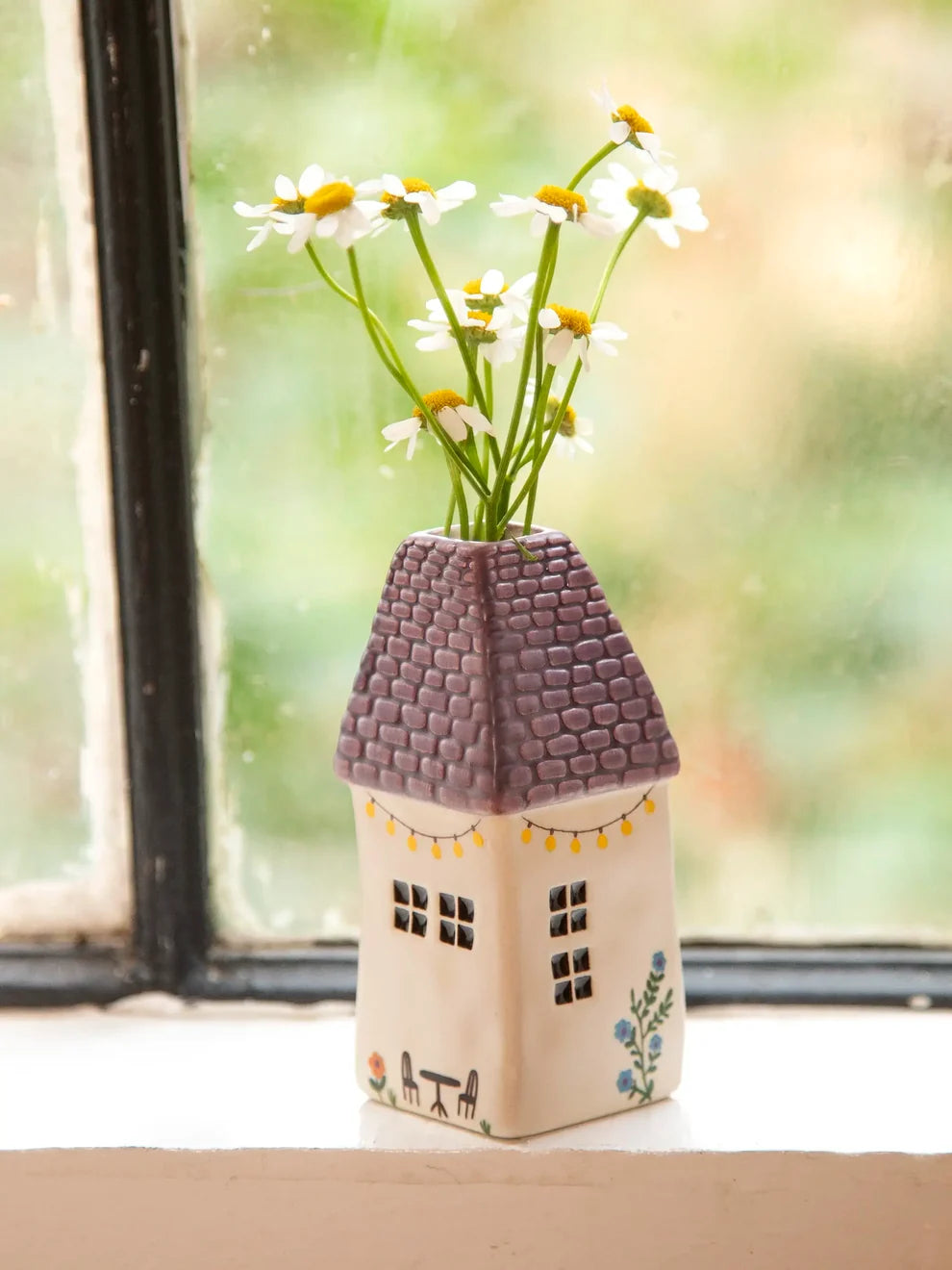 Cottage Bud Vase- Coffee