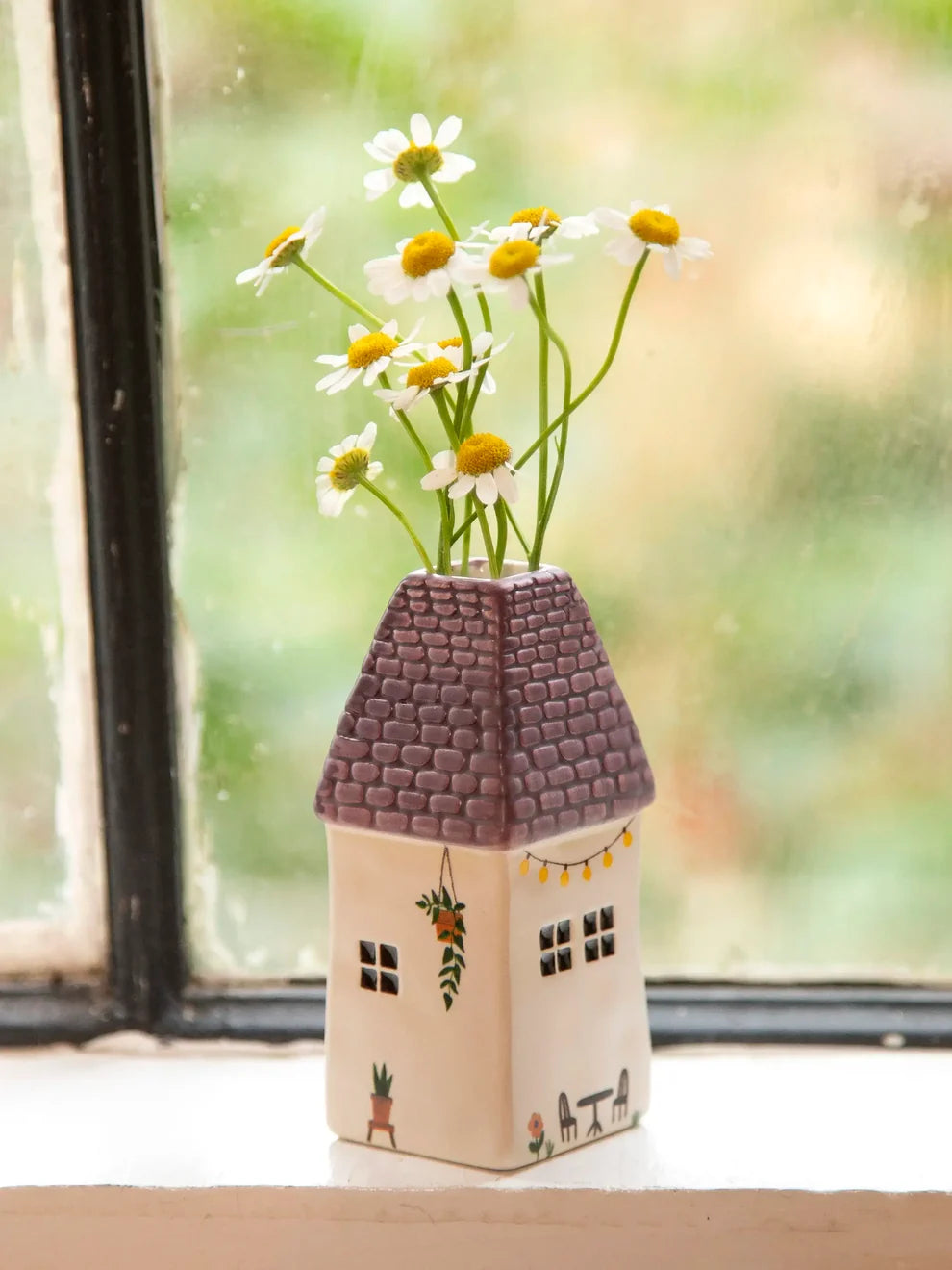 Cottage Bud Vase- Coffee