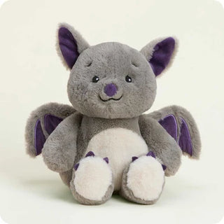 Cute bat plus with purple accents on a white background