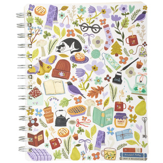 Cozy Spiral Lined Page Notebook