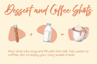Coffee and Hot Chocolate Mix Shots - Assorted Flavors Available