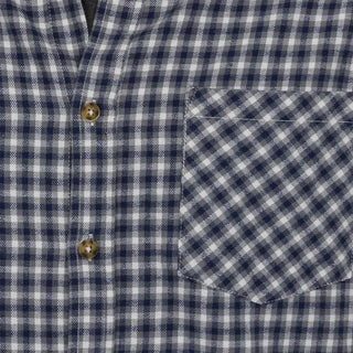 Easton Flannel Shirt in Navy Blue