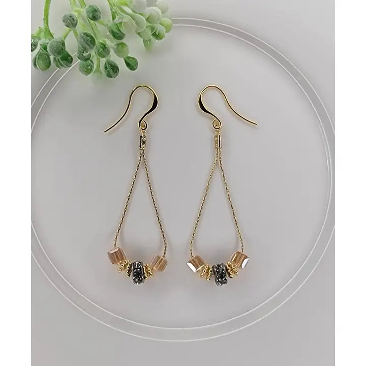 Elegant Gold Chain Earrings
