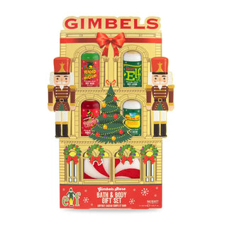 elf movie themed bath and body gift set