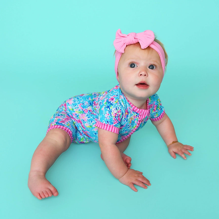 Ella Shorty Bamboo Zip Romper