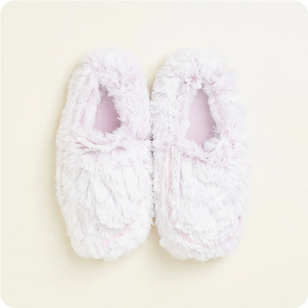 Lavender Marshmallow Warmies Slippers