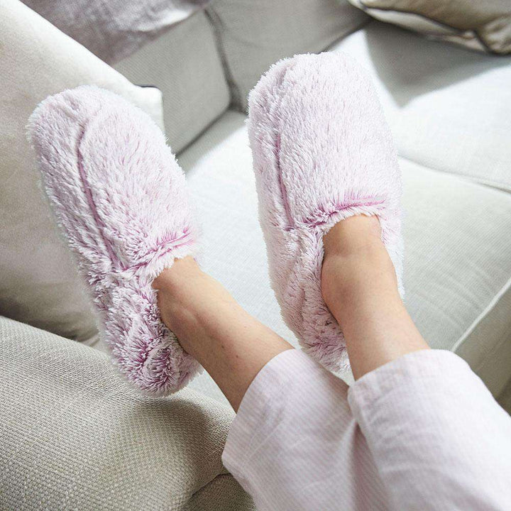 Lavender Marshmallow Warmies Slippers