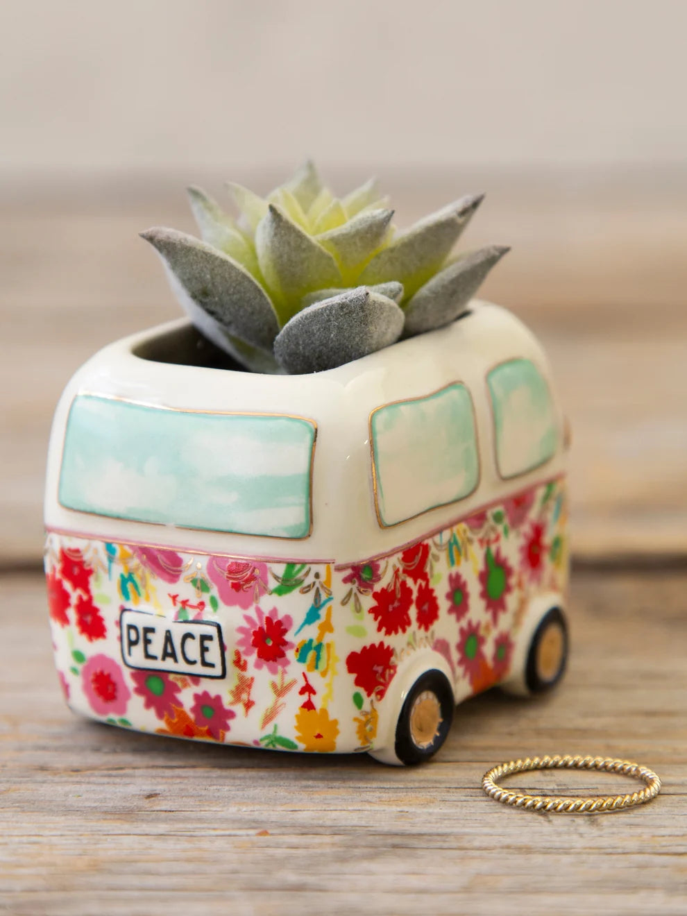 Tiny Faux Succulents- Van