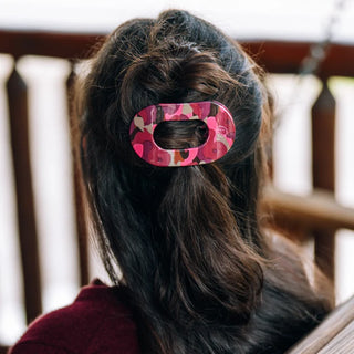 Teleties Flat Round Hair Clip- Garden Glam