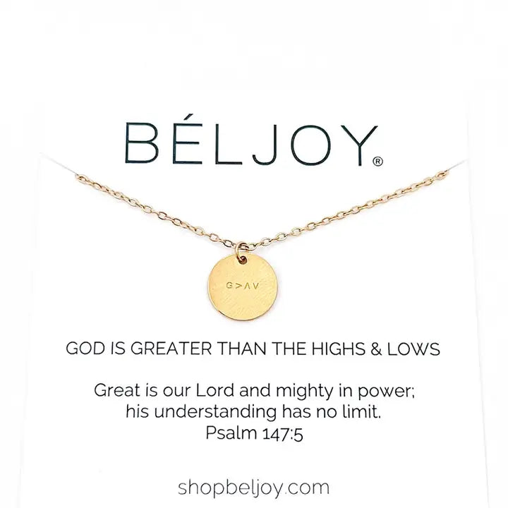 God is Greater Waterproof Necklace