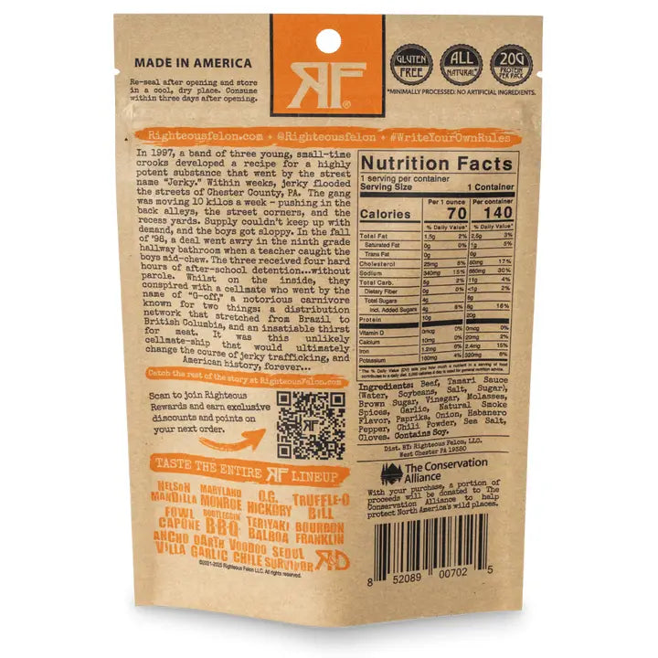 Habanero Escobar Beef Jerky 2oz