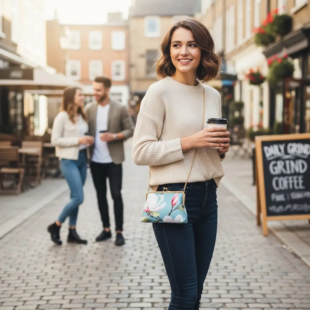 Handmade Everyday Clutch- Magnolia Sea