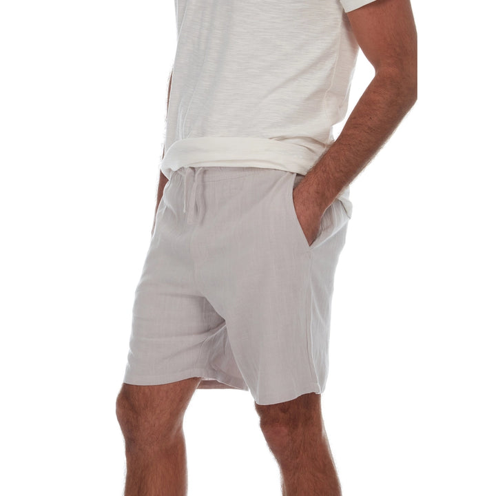 Harry Linen Shorts in Almond Milk