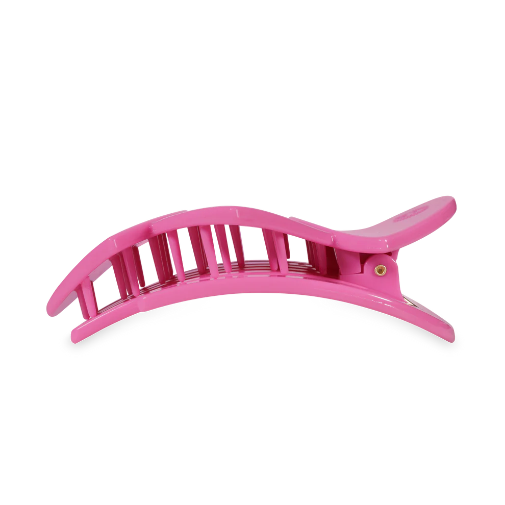 Teleties Flat Hair Clip- Pink Heart To Heart