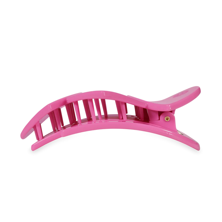 Teleties Flat Hair Clip- Pink Heart To Heart