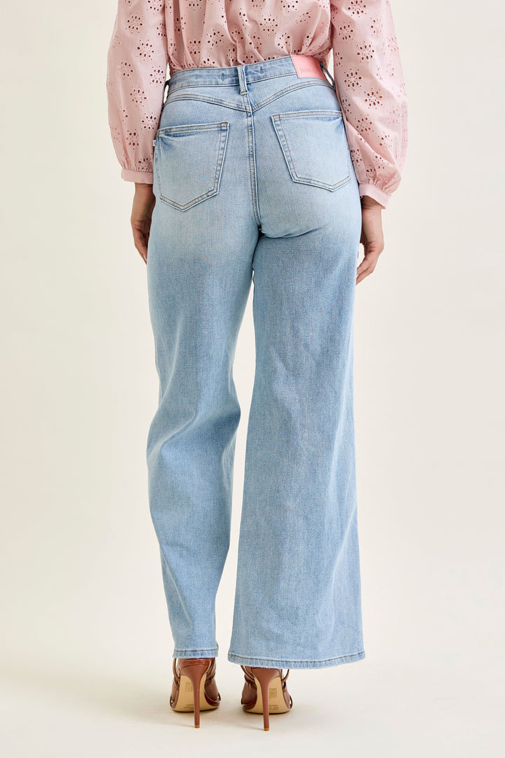 Judy Blue High Waist Tummy Control Retro Wide