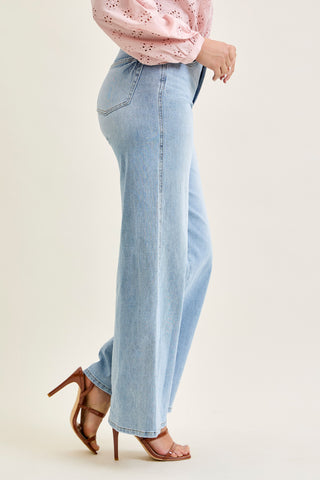 Judy Blue High Waist Tummy Control Retro Wide