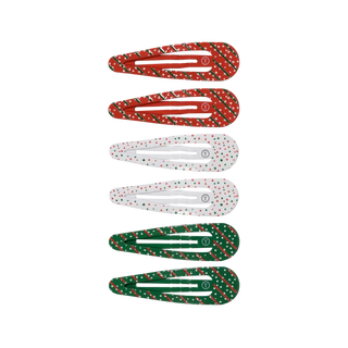 Teleties Holiday Confetti Hair Clips - 6 Pack