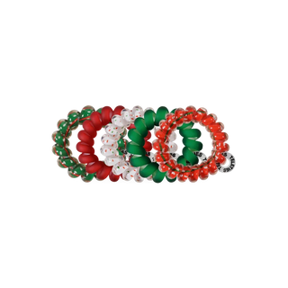 Teleties Tiny Coil Hair Ties- Holiday Confetti
