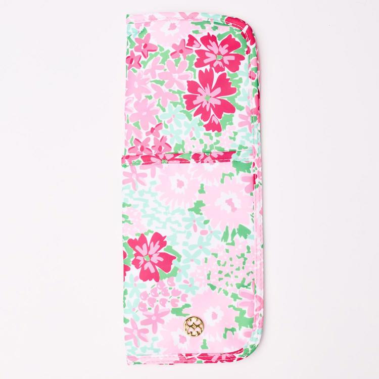 Floral patterned product on a white background